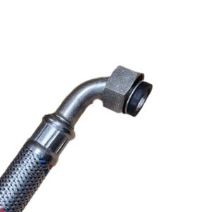 شیلنگ دو سر مهره 1/2 سر خم شصت سانتی برند نیک