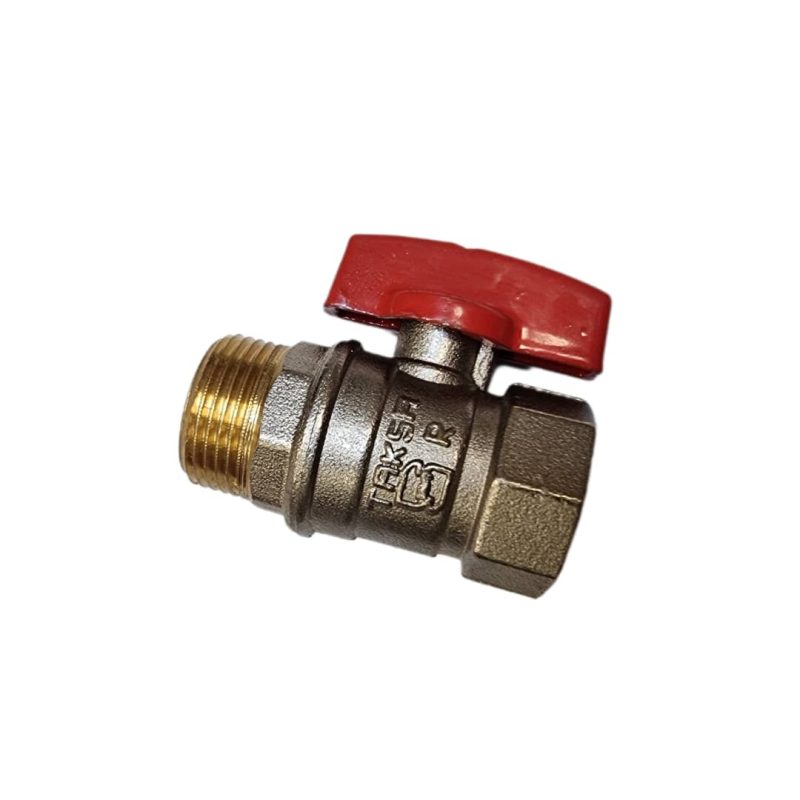 شیر پروانه ای 3/4 دسته قرمز برند تکسا